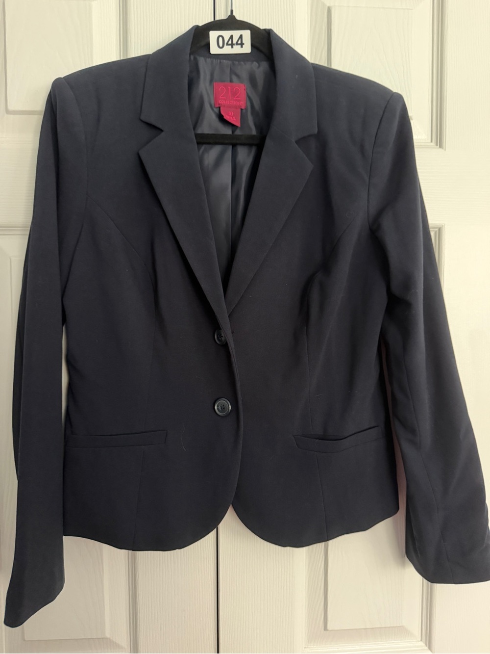 Women's 212 Collection Navy Two-Button Blazer